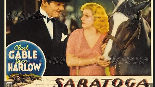 Saratoga (1937) Clark Gable, Jean Harlow, Lionel Barrymore, Frank Morgan, Walter Pidgeon, Una Merkel, Hattie McDaniel, Jonathan Hale, Director: Jack Conway (Eng)