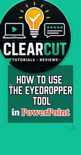 How to Use the Eye Dropper in Microsoft PowerPoint to Copy Colours from One Image to Another. #tech