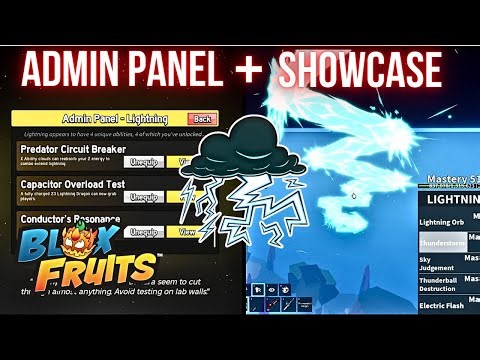 Lightning Admin Panel + Full Showcase | Blox Fruits
