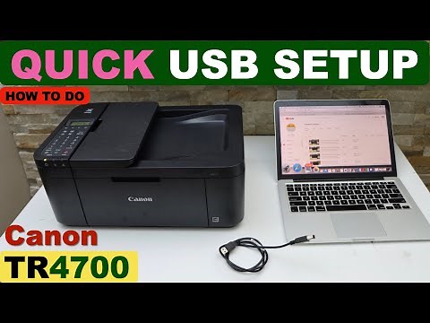 Canon Pixma TR4700, 4720, 4722, 4723, 4750i, 4751i Quick USB Setup | Fast Setup, Printing & Scanning