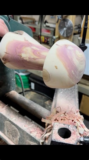 Today’s turning started as a rough juniper log and ended with a...