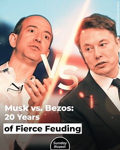 Elon Musk: the self-made tech billionaire, revered by some and hated by others, who builds space rockets and says outrageous things. Jeff Bezos: the self-made tech billionaire, revered by some and hated by others, who builds space rockets and doesn’t say much at all. Why do they hate each other and who’s winning? | Sunday Roast
