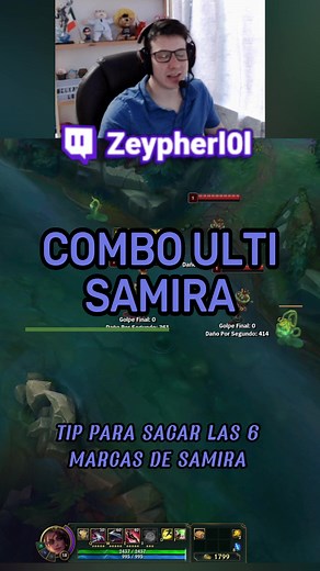Combo ulti Samira #leagueoflegends #twichstreamer #tutorial #samiralol #colombia #adcarry #coachinglol #zeypherlol