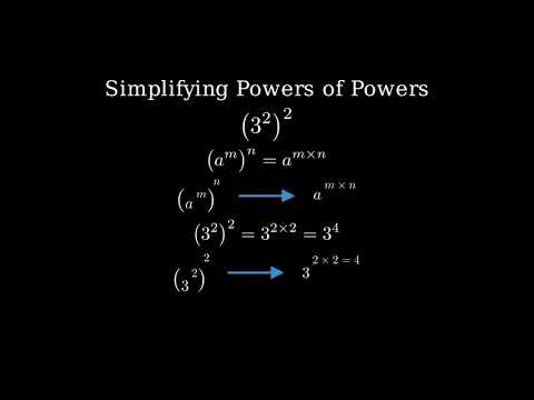 How to Simplify (3²)² Using the Power of a Power Rule