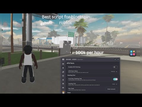 🔥*UNDECTED* ROBLOX BlockSpin | EZHUB SCRIPT | AUTO ATM FARM | KILLAURA | ESP