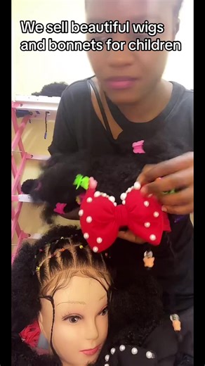 Beautiful Children’s Wigs and Bonnets Available