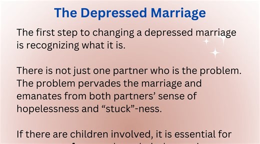 The Depressed Marriage