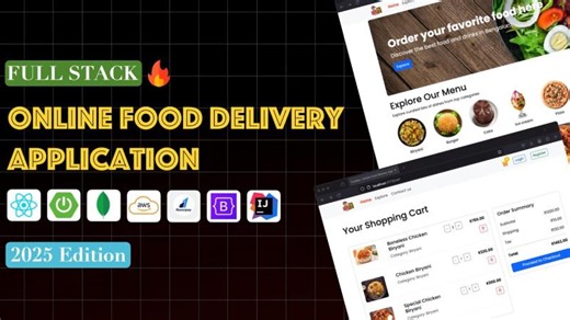 Build a Food Delivery App with React, Spring Boot, MongoDB, AWS, Razorpay | Bhushan SC posted on the topic | LinkedIn
