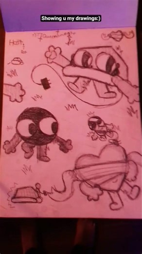 showing you my art #art #drawing (Christmas dot Valentine's jinglecan) and some #new ones I #made.😜😄