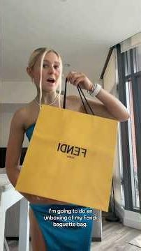 UNBOXING MY LIMITED EDITION FENDI BAGUETTE BAG 😍 | STINGRAY BAG FROM FLORENCE 🇮🇹 #travel #fashion
