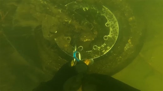 This is the story behind a motorcycle found underwater