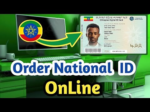How to Get Digital ID Card Online ||Order Ethiopian National ID Card Online