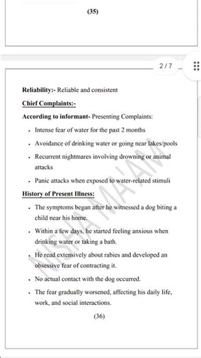 Case no. -4(Hydrophobia)|MAPC Internship program IGNOU|#ignou #mapc #internship #file #content #yt