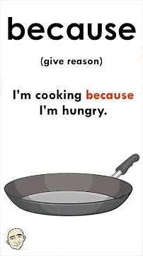 Because (give a reason) #MarkKulekESL #LearnEnglish