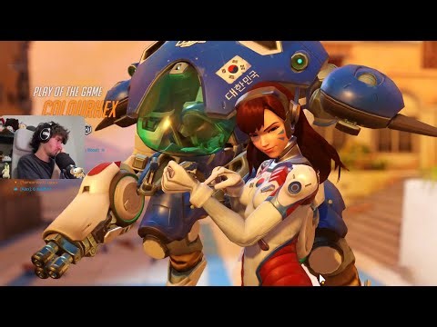 Colourhex Rank 59 Dva Gameplay - POTG! [Overwatch Season 18 Top 500]