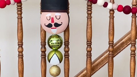 I turned 5 giant Christmas ornaments into this!