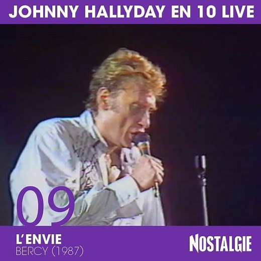 482K views · 19K reactions | Johnny en live  Quel est votre titre préféré? Ecoutez notre webradio 100% Johnny Hallyday: https://www.nostalgie.be/radioplayer/hallyday | Nostalgie Belgique | Facebook