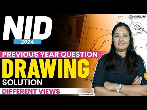 NID Drawing PYQ Paper solution | Drawing Different View Perspective | NID Exam 2024 Preparation