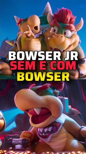 BOWSER JR WITH AND WITHOUT HIS DAD #supermariogalaxy #mario #bowser #bowserjr #shorts