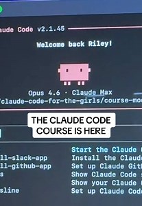 For all the girlies out there who wanted to learn how to use Claude Code, this update is for you!! My Claude Code for the Girls course teaches you how to use Claude Code interactively inside the AI tool itself. Here’s a little preview of what I built. I can’t wait for you to try it out!! #aiforthegirls