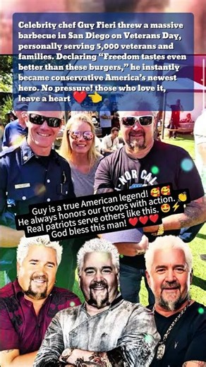 Guy Fieri Ignites Veterans Day With A Big BBQ Tribute! ❤️ America Cheers His Bold Honor! 🌟
