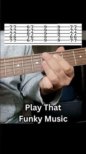 Play That Funky Music Wild Cherry Guitar Tutorial