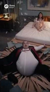 Bed Collapses After Vampire Tries to Bite Woman #funny
