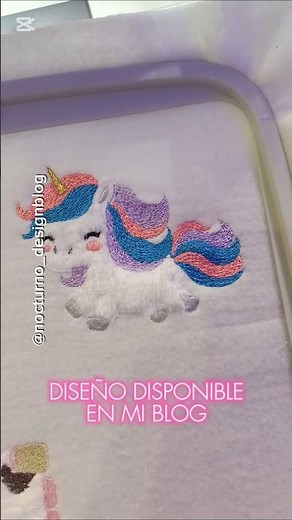 FREE EMBROIDERY design of the month 🦄 Unicorn for machine embroidery