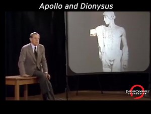 In this clip, Joseph Campbell discusses the two gods of reason and impulse — Apollo and Dionysos. To see the full clip visit our YouTube page: https://youtu.be/ArsS6sPhwn0 For more on Apollo, Dionysus and the mind, see Joseph Campbell's Mythos: The Shaping of Our Mythic Tradition | Joseph Campbell