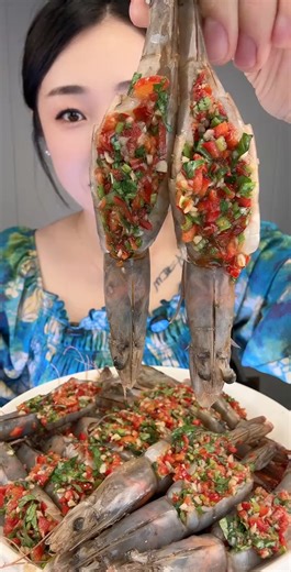 Clustered prawns seafood pickled prawns #Clustered #Raw #Shrimp #Spicy #viral #fyp #reels #original #satisfying #eating #eatingshow #enjoy #creator | ENJOY Master 9001