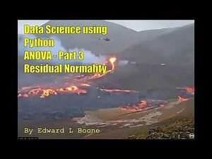 Data Science using Python - ANOVA Part 3 Residual Normality