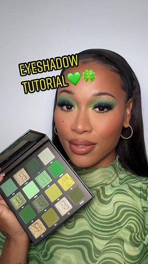 Green Eyeshadow Tutorial for St. Patrick's Day