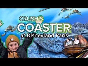 Crush’s Coaster at Disneyland Paris - Finding Nemo Rollercoaster Ride Walt Disney Studios
