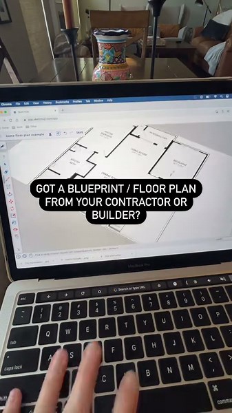 Trace & Scale Floor Plans in SketchUp! Interior Design Software Tutorial