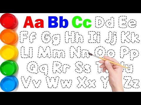 Alphabet & Numbers Drawing, Painting and Coloring for Children Step by Step // KS ART