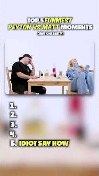 LAST ONE BEST!! 😂 TOP 5 FUNNIEST PEYTON VS MATT MOMENTS! 😂 #dadjokes