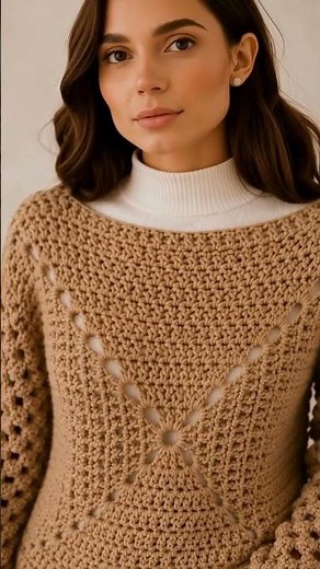Crochet sweater you can actually make tutorial #crochet #pattern #easy