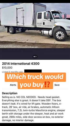 Aight y’all — let’s talk TRUCKS 🚛💰�We got 3 box trucks on the table 👇�Which one you coppin’? 👀 Drop your pick in the comments ⬇️�Let’s see who got that eye for a good deal 💼🔥#BoxTruckBusiness#BoxTruckLife #OwnerOperator #TruckingBusiness#TruckLife #Logistics#Freight#SmallBusiness#EntrepreneurLife#KnowYourWorth#BoxTruck #FreightTrucking #Logistics #Transportation #GeneralFreight #TruckingCompany #CargoTransport #ShippingSolutions #FreightServices #BoxTruckTransport #DeliveryService #MovingG