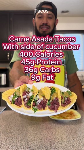 Tacos! Tacos! Tacos! For the meat, I used thin sliced bottom round steak. I have a full video up if you want a step-by-step on how I prep and cook my carne asada! Long story short I season it with garlic salt (this stuff is strong so keep that in mind when you're seasoning) onion slices and lime juice! Let it marinate for at least 15min then grill it to the temp of your liking and cut up the steaks into tiny small pieces! For the tortillas, I used low-carb Mission since I was out of A la Madre. 