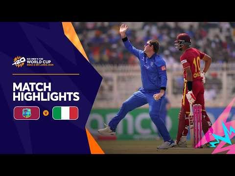 West Indies v Italy | Match Highlights | Men's T20 World Cup 2026