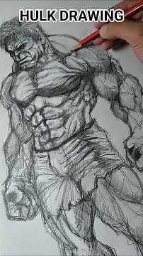 How to draw the Incredible HULK 💚💪 Step-by-step easy tutorial! #HulkDrawing #ArtShorts #HowToDraw”
