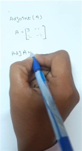 adj A || Adjoint of A || Matrix tricks | maths || Solutions