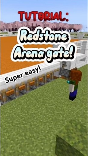 Tutorial - Build a redstone gate for your arena - Minecraft