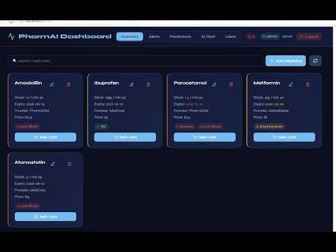 Full-stack pharmacy management system