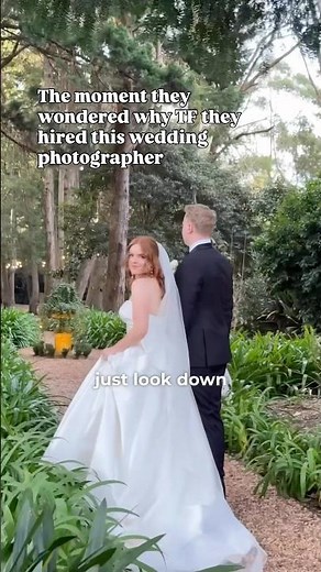 Photographer made me do WHAT in my #weddingdress 🥴 #weddingphotographer #photographer #bride #funny