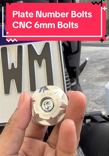 CNC 6mm Plate Number Bolts para sa Motor