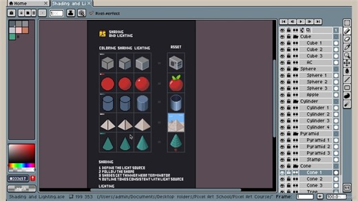 【像素画0基础入门7-阴影和光照】1 -Introduction To Shading and Lighting