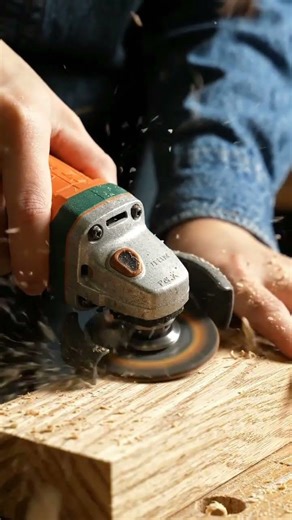 Mini Angle Grinder ⚙️ | Tiny Tool, Powerful Wood Grinding!