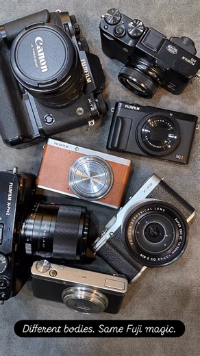 ArshadPhotox on Instagram: "📸 FUJIFILM COLLECTION — Classic Bodies. Legendary Colors. Available Models: • Fujifilm X-T2 — Pro mirrorless performance • Fujifilm X-Pro2 — Rangefinder soul, street icon • Fujifilm X-A2 — Lightweight & beginner friendly • Fujifilm X10 — Premium retro compact • Fujifilm XQ2 — Pocket X-Trans powerhouse • Fujifilm XF1 — Slim design with Fuji color science ⭐ Why Fujifilm? • Legendary Fuji Colors & Film Simulations • APS-C & Premium Compact Sensors • Manual dials & retro