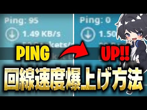 【誰でも回線良くなる!?】PINGを大幅に下げる設定方法やアイテムを紹介！【フォートナイト豆知識 解説 小技】【Vtuber】
